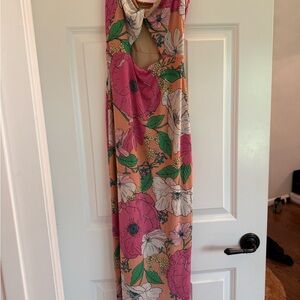 REVOLVE Floral Maxi Dress - Pink, Green, White